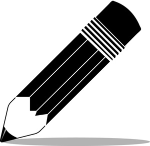 Pencil Black And White Clipart