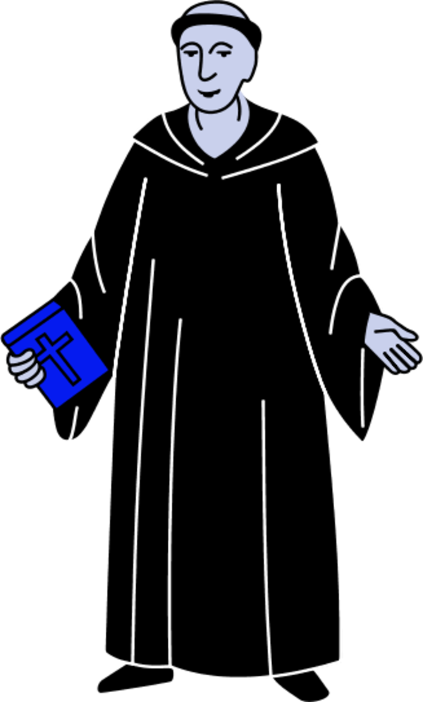 Priest bishop church Vatican - vector Clip Art