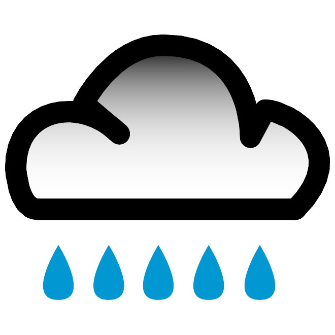 RAIN WEATHER SYMBOL VECTOR - Download at Vectorportal