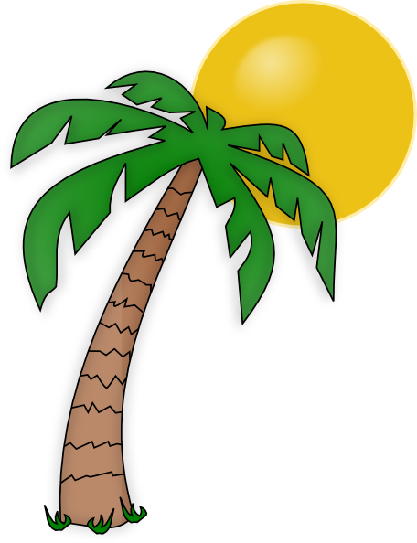 Clip Art Palm Tree - Tumundografico