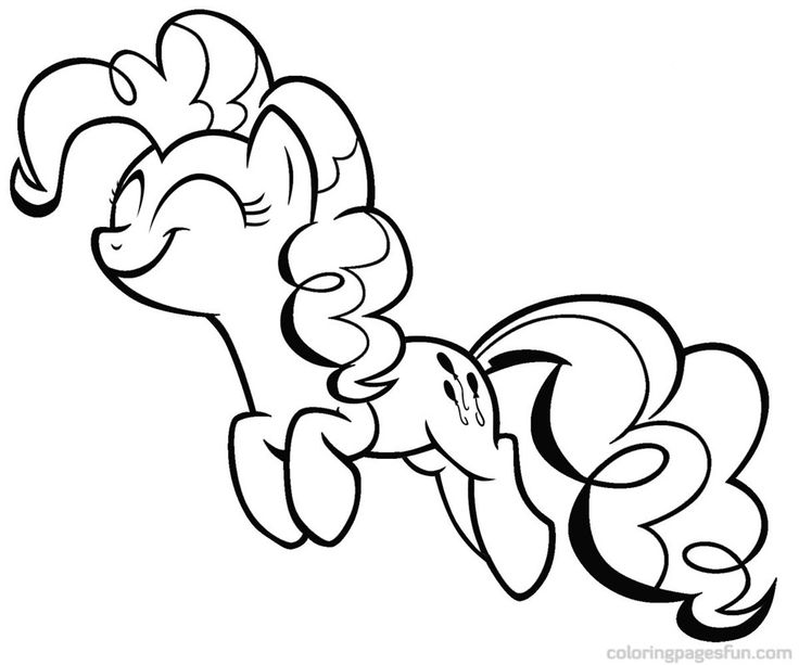 My Little Pony Pinkie Pie Coloring Pages Page 1