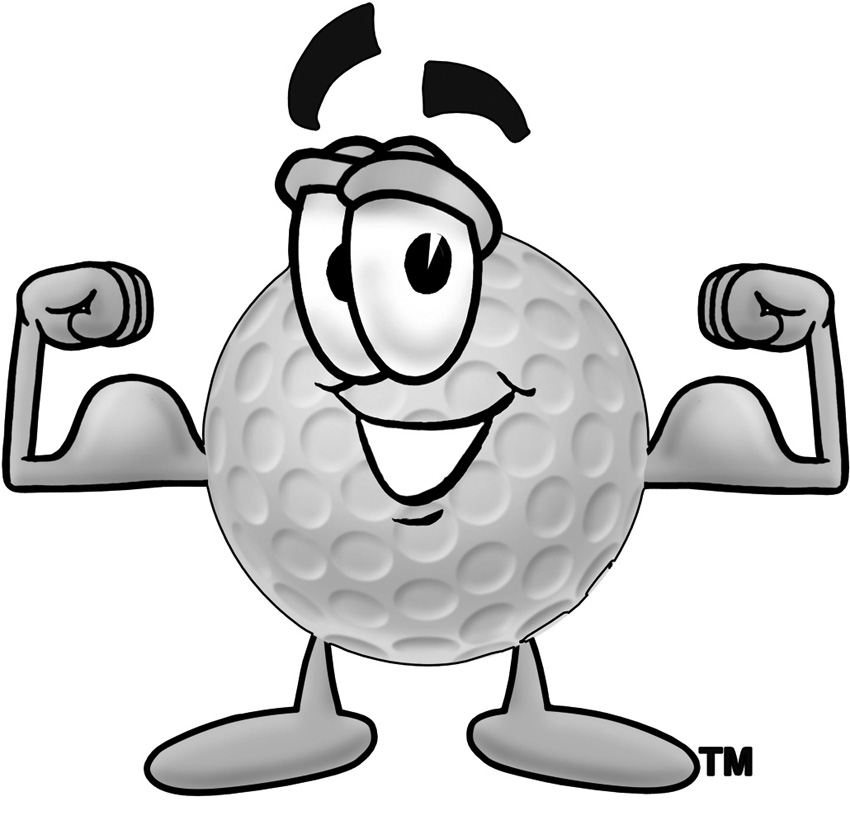 Golf Cartoon Outline Clipart