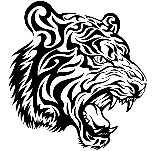 Tribal Tiger Clipart