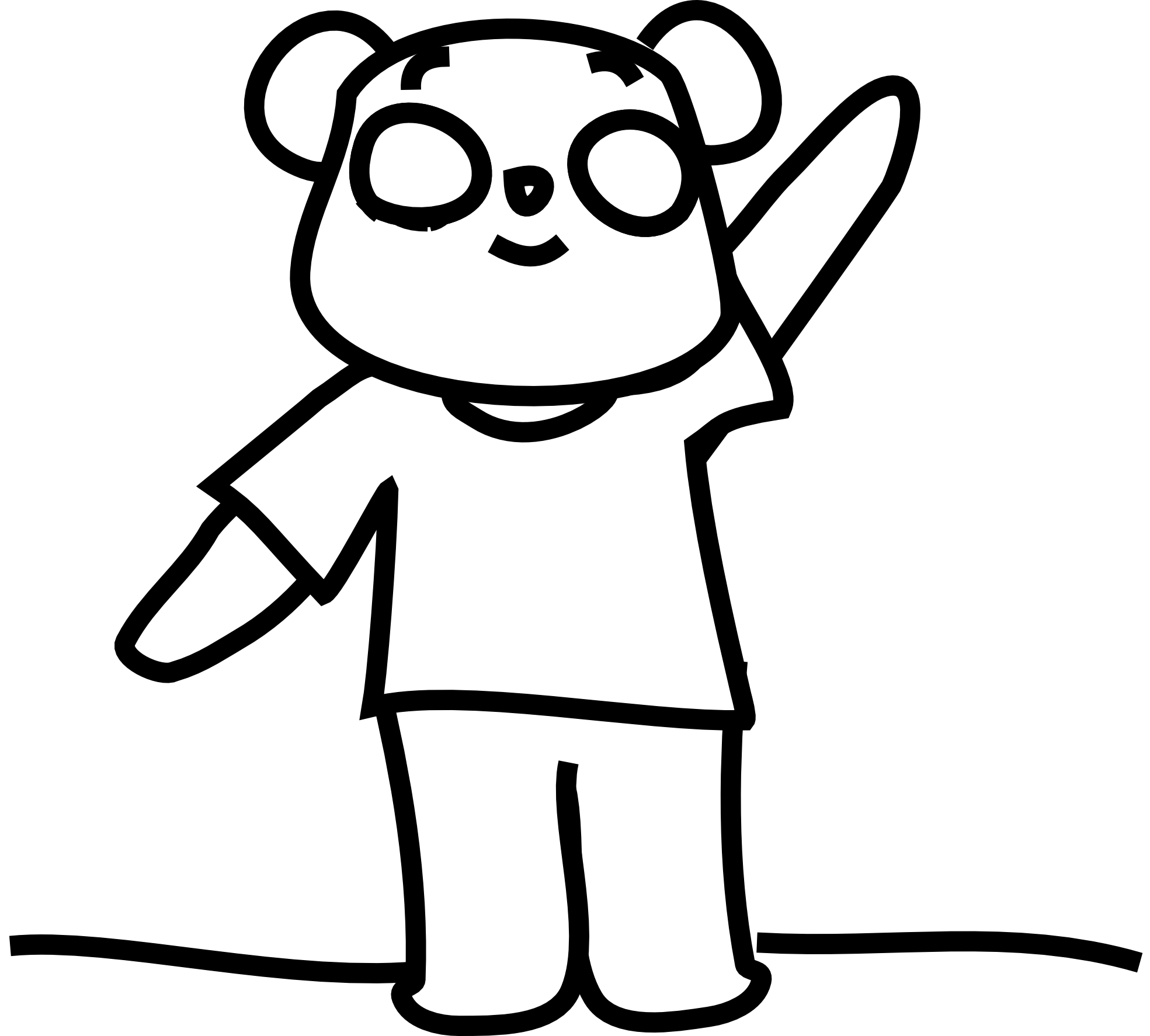 Teddy bear clipart black and white
