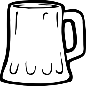 Beer Mug Black And White Clipart