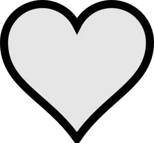 Very Small Gray Heart With Transparent Background clip art ...