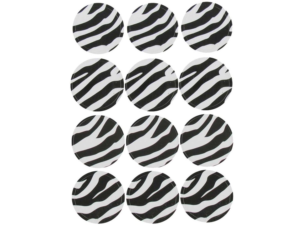 Fiddlestix Paperie Black & White Zebra Print Envelope Seals | Shop ...