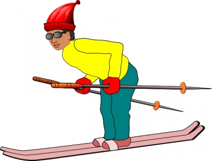 Download Ski Man clip art Vector Free