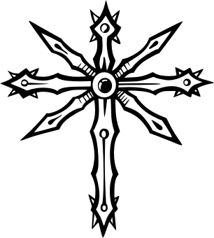 Tribal Cross. Free vector clipart sample for vehicle graphics and ...