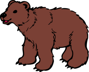 Brown Bear clip art - vector clip art online, royalty free ...