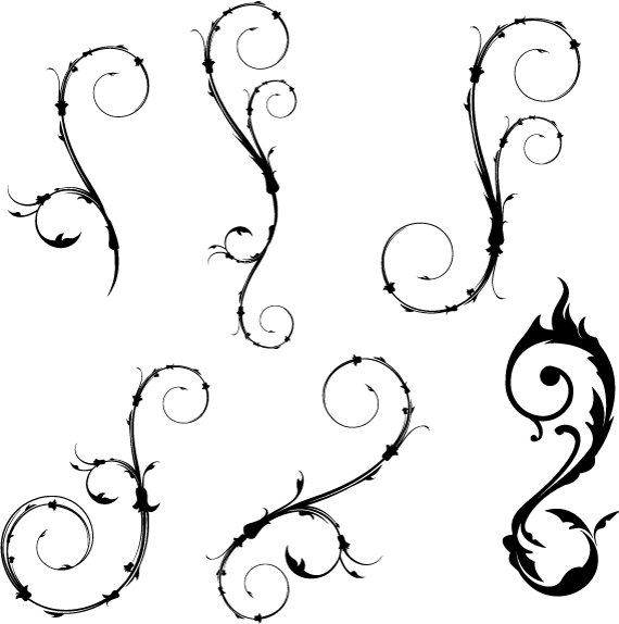 Funny Swirls Free Vector