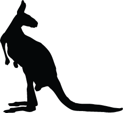 Kangaroo Silhouettes | Silhouettes of Kangaroo Free