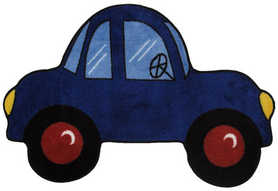 Fun Time Shape-Blue Car Rug