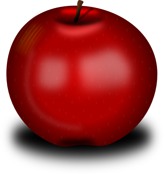 Red Apple clip art - vector clip art online, royalty free & public ...