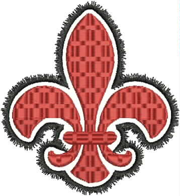 Outline Fleur de Lis Machine Embroidery by CreationsbyShondag