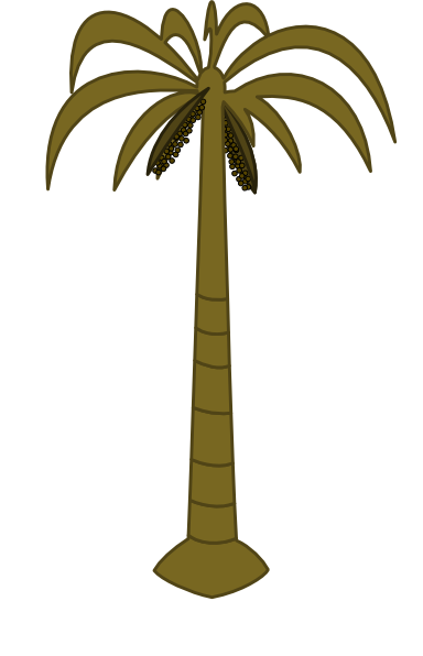 Coconut Palm Tree Clip Art - vector clip art online ...