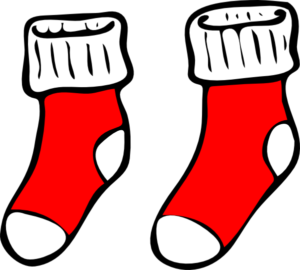 Matching socks clipart