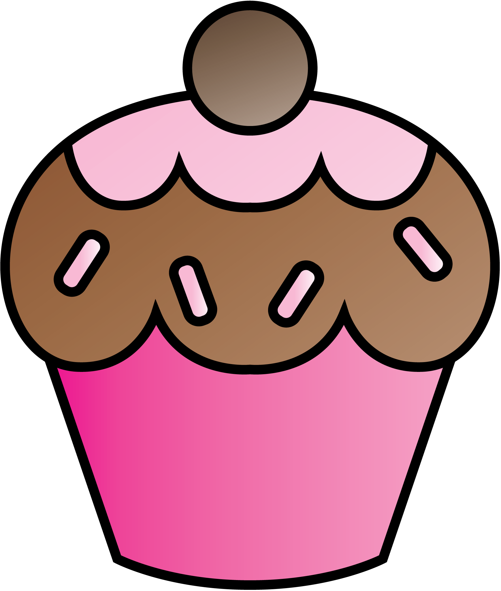 Cupcakes on clip art cupcake and cartoon cupcakes - Clipartix