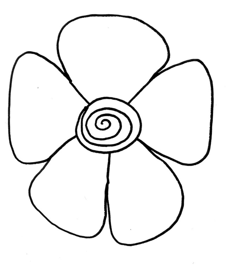 Line Drawing Of Flowers Clipart - Free to use Clip Art Resource