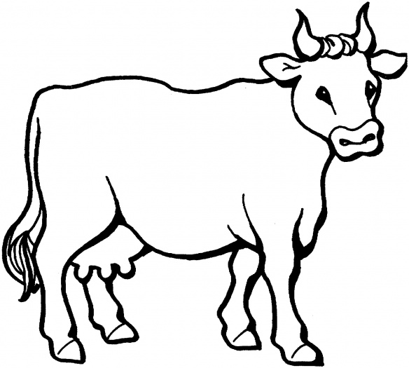 Free Farm Animal Outlines Cow - ClipArt Best