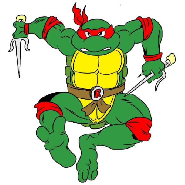 Teenage mutant ninja turtle cartoon clipart