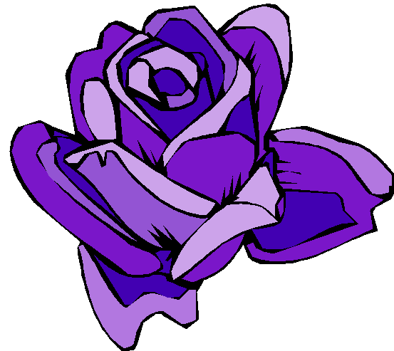 Purple Rose Clipart