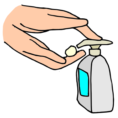 Hand sanitizer clip art