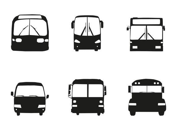 Bus Car Silhouette Front Vector | Free Vector Download In .AI ...