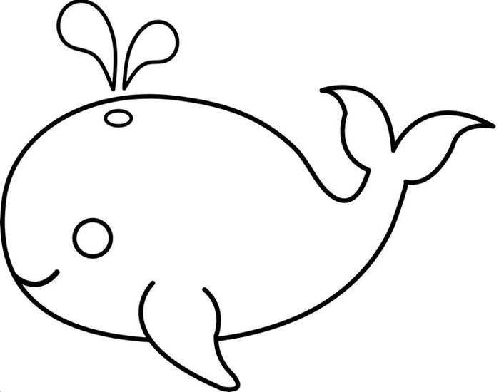 Whale Line Drawing Clipart - Free to use Clip Art Resource