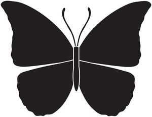 Butterfly clipart silhouette