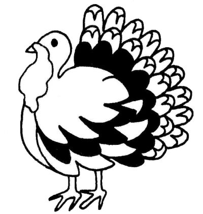 Free Turkey Clipart Black And White