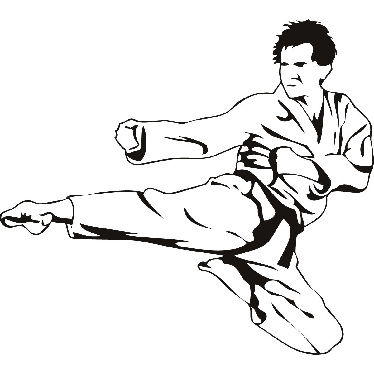 Karate Fighters Drawings ClipArt Best