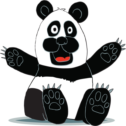 Cartoon Of A Giant Panda Clip Art, Vector Images & Illustrations ...