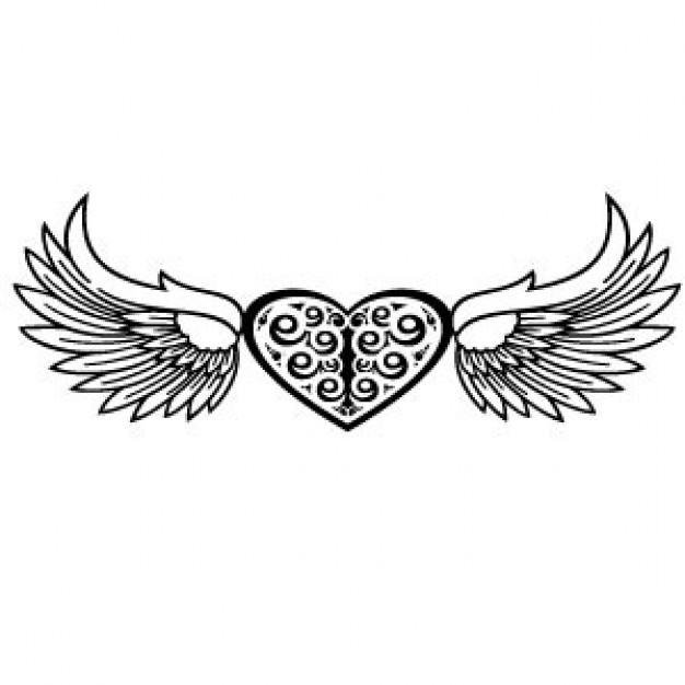 Heart And Wings Vector Vector | Free Download