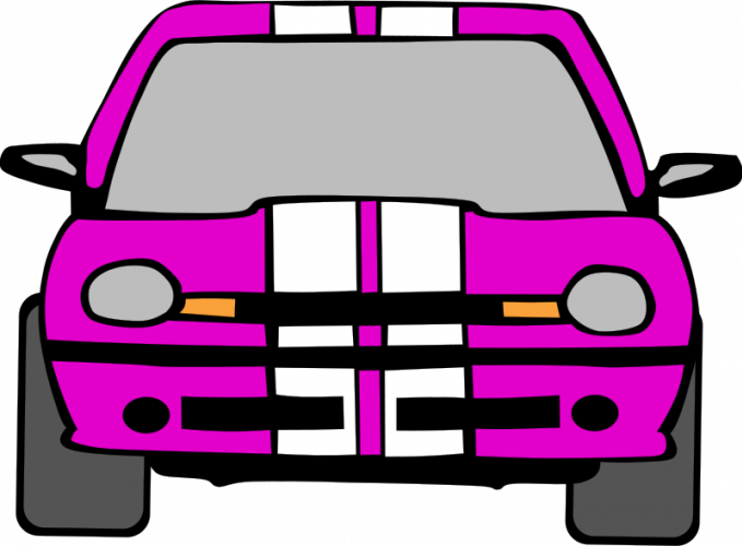Clipart car from front view