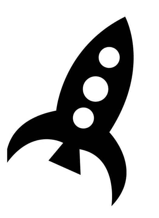 Rocket Ship Stencil