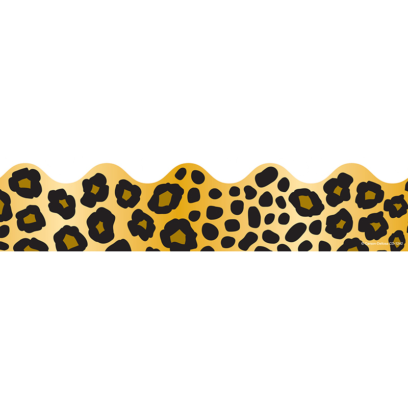 Border Leopard Print Scalloped :: Borders :: Decoration ...
