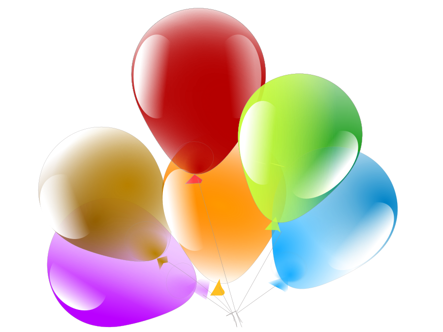 Balloons clip art vector