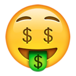 ð?¤? Money-Mouth Face Emoji (U+1F911)