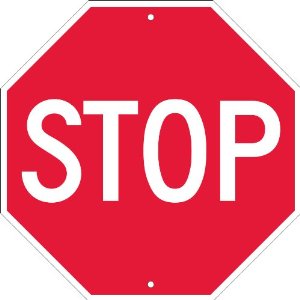 NMC TM34R Traffic Sign, "STOP", 18" Width x 18" Height, Rigid ...