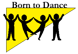 Dance clip art or four stylized dancers on a yellow accent plus a ...