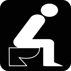 Siting On Toilet Clip Art - vector clip art online ...