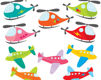 helicopter clip art – Etsy