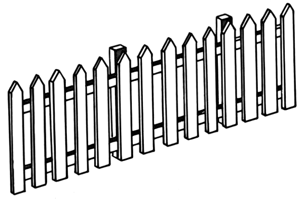 Picket Fence Clipart