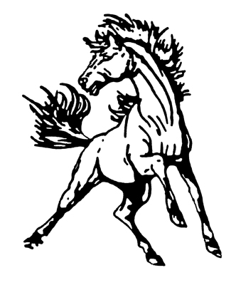 Mustang Mascot Logo