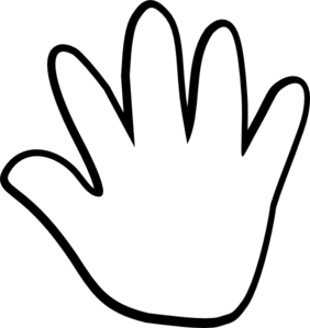 hand outline vector