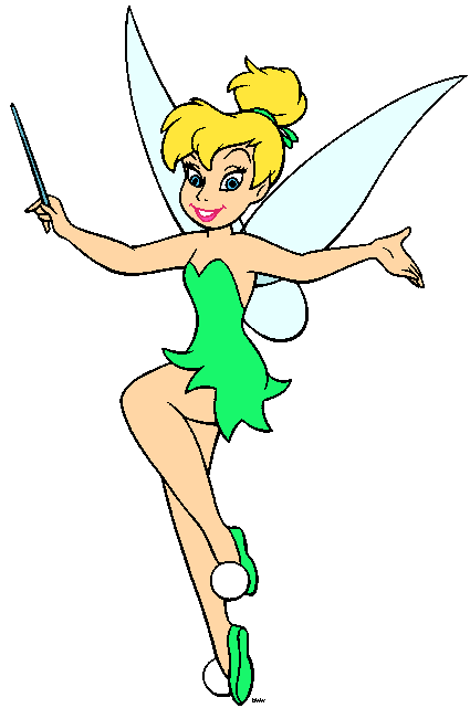 Tinkerbell Clip Art Black And White - Free Clipart ...