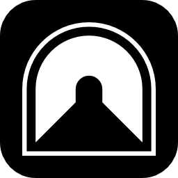 Tunnel pathway symbol vector icon | Free Signs icons