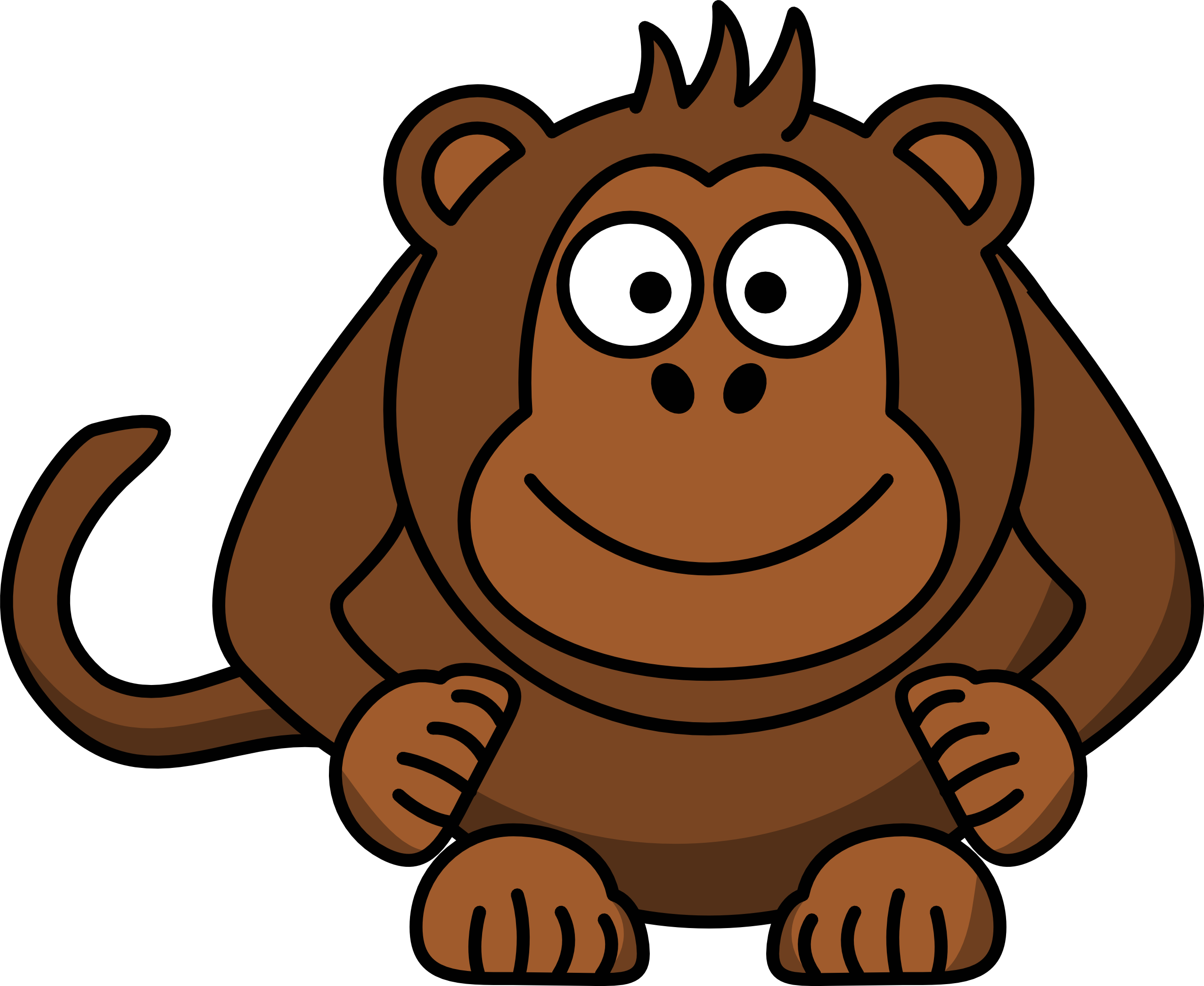 Clip Art: Studiofibonacci Cartoon Monkey ... - ClipArt Best ...