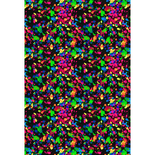 Joy Carpets Fluorescent Splatter Paint Kids Rug: Kids' & Teen ...